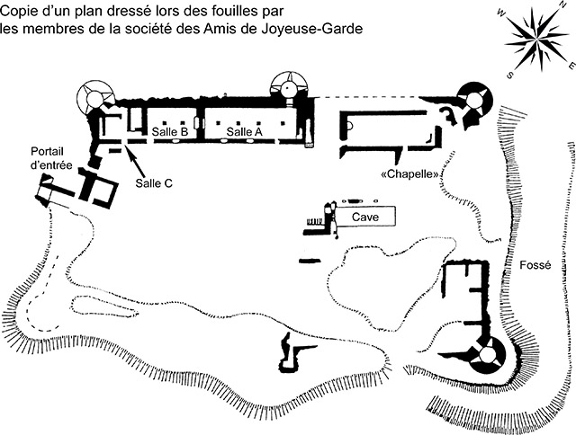 Plan du château de Joyeuse-Garde