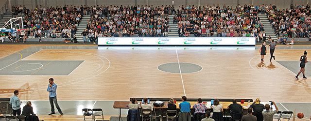 CCPLD-La Cimenterie : match d'inauguration entre le Landerneau Bretagne Basket et l'USO Mondeville